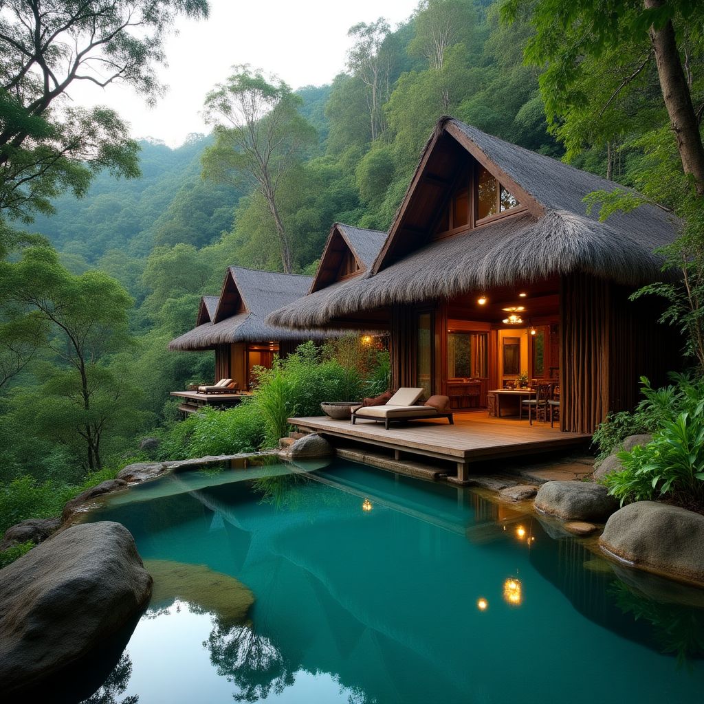 Luxury eco-resort in Australian rainforest