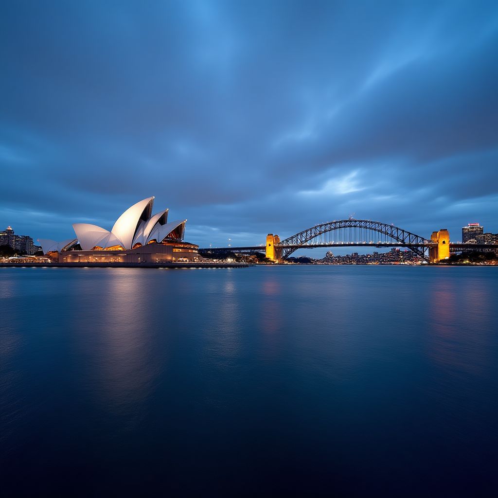 Sydney skyline with Opera House