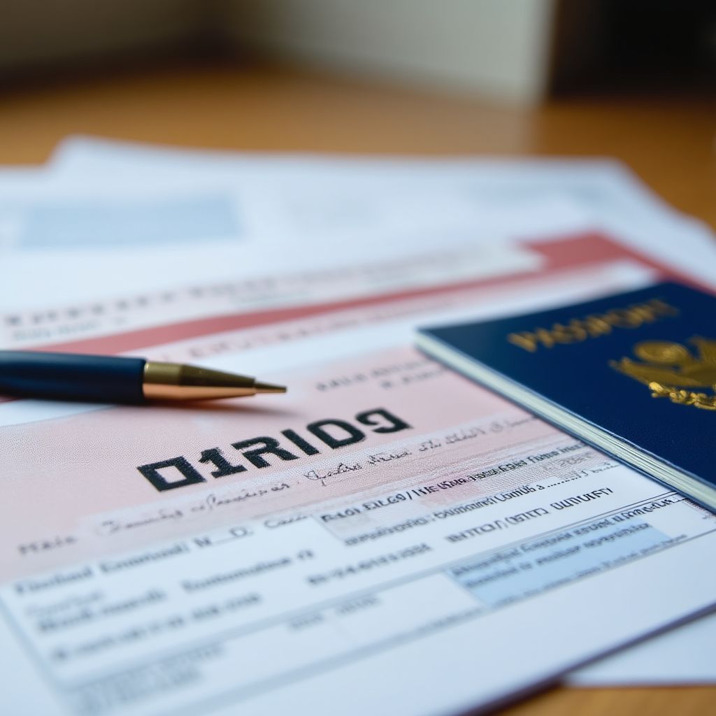 Australian visa and passport documents